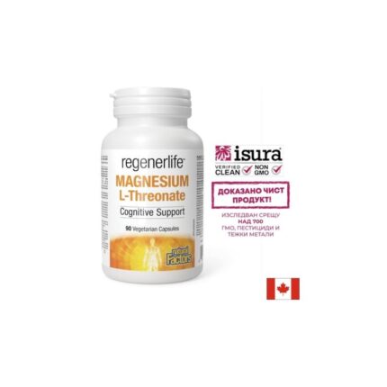 Магнезий L-Треонат / Magnesium L-Threonate 144 mg Natural Factors - 90 капсули