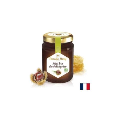 Био пчелен мед от ядлив кестен / Miel bio de châtaignier Famille Mary - 230 g