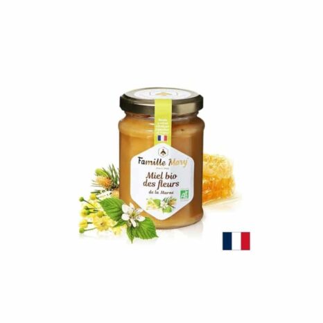 Био пчелен цветен мед / Miel bio des fleurs de la Marne Famille Mary - 230 g