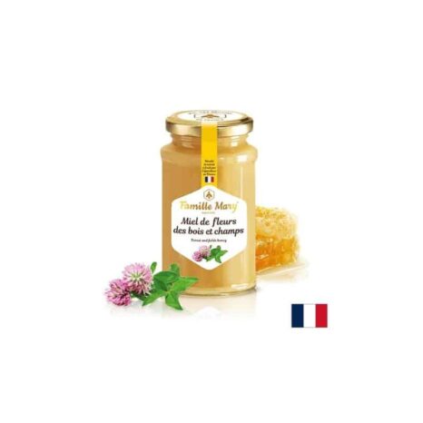 Пчелен мед букет от полски и горски цветя и билки / Miel de fleurs des bois et champs Famille Mary - 360 g
