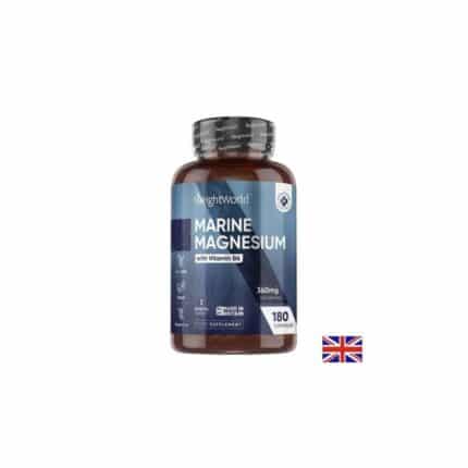 Морски магнезий + Витамин B6 / Marine Magnesium with Vitamin B6 WeightWorld - 180 капсули