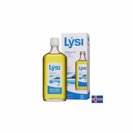 Омега-3 масло от черен дроб на исландска риба треска / Icelandic Cod Liver Oil 2160 mg Lysi - 240 ml