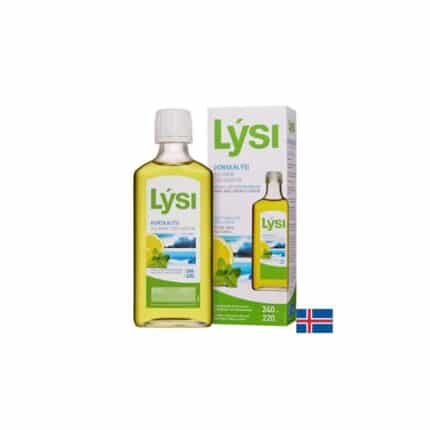 Омега-3 масло от черен дроб на исландска риба треска / Icelandic Cod Liver Oil 2160 mg Lysi - 240 ml