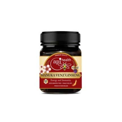 Пчелен мед Манука с пчелна отрова и женшен / Manuka VENZ Ginseng MGO 100+ ApiHealth - 250 g