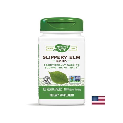 Червен бряст кора / Slippery Elm Bark 400 mg Nature’s Way - 100 капсули