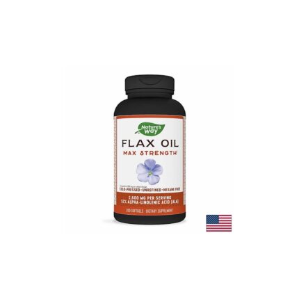 Ленено масло / Flax Oil Max Strenght 57% ALA 1300 mg Nature’s Way - 200 капсули