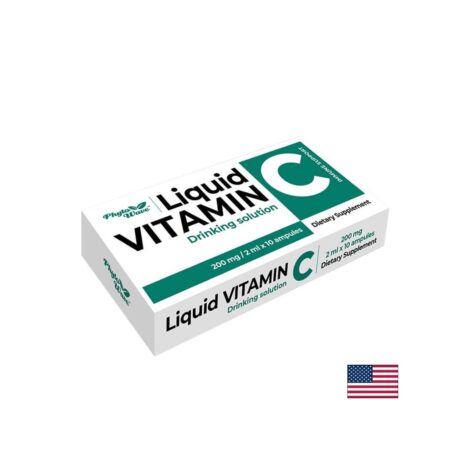 Витамин С разтвор / Liquid Vitamin C Drinking Solution 200 mg Phyto Wave - 10 ампули х 2 ml