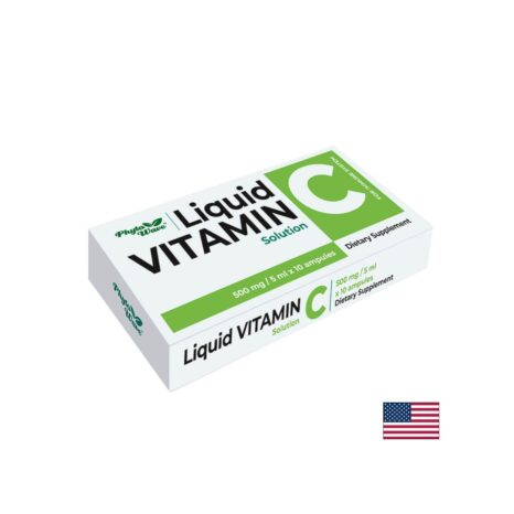 Витамин С разтвор / Liquid Vitamin C Solution 500 mg Phyto Wave - 10 ампули х 5 ml