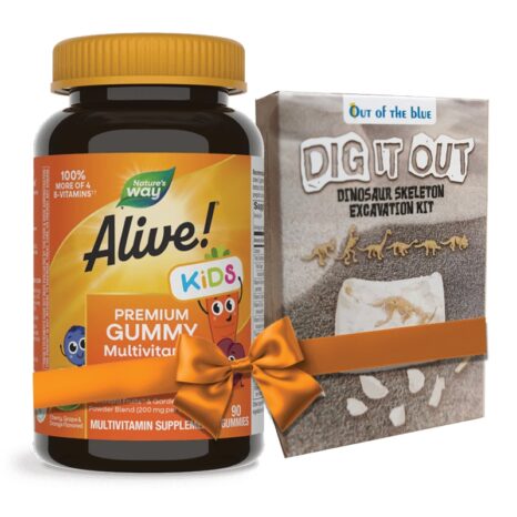 Алайв мултивитамини за деца + Подарък играчка / Alive Kids Premium Nature’s Way - 90 желирани таблетки