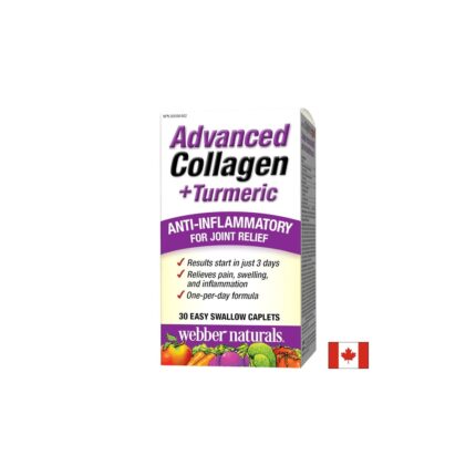 Формула за стави с колаген, куркума и бромелаин / Advanced Collagen + Turmeric Webber Naturals - 30 мини каплети