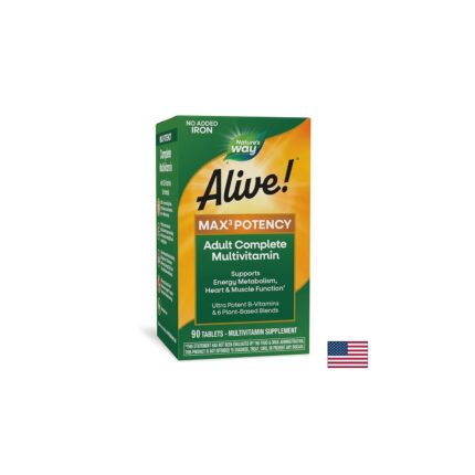 Мултивитамини максимум сила без добавено желязо Nature"s Way / !® Max6 Max Potency Multivitamin No Iron Алайв! Alive - 90 капсули