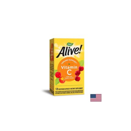 Алайв! Витамин С oт ацерола органик / Alive! Vitamin C Immune Support - 120 капсули