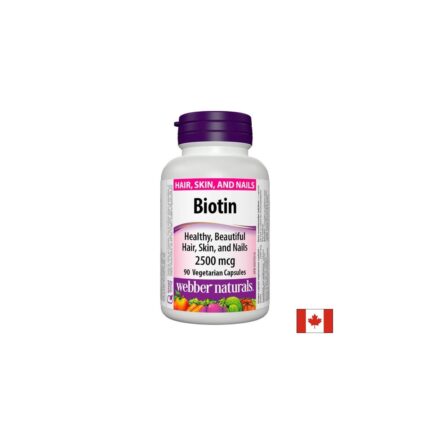 Биотин / Biotin 2500 µg Webber Naturals - 90 капсули
