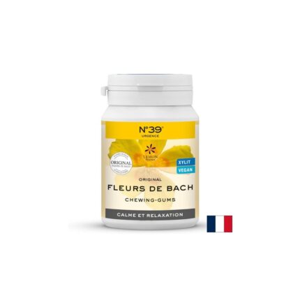 Дъвки срещу стрес и напрежение по метода на д-р Бах N°39 / Urgence Kaugummi N°39 Lemon Pharma - 40 броя