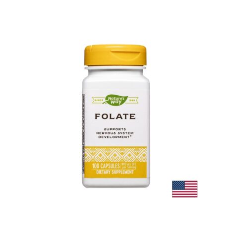 Фолиева киселина Фолат / Folate 800 µg Nature’s Way - 100 капсули