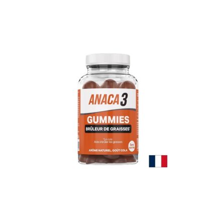 Формула за изгаряне на мазнини с водорасли, ядки кола и кофеин Анака3 / Anaca3 Gummies Brûleur de Graisses Anaca3 - 60 желирани таблетки