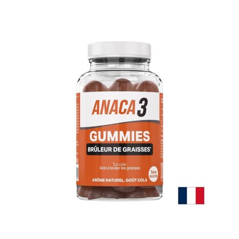 Формула за изгаряне на мазнини с водорасли, ядки кола и кофеин Анака3 / Anaca3 Gummies Brûleur de Graisses Anaca3 - 60 желирани таблетки