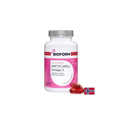 Грижа за сърцето ставите и зрението - Масло от арктически крил 920 mg Bioform - 120 капсули