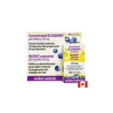 Синя + Черна боровинка / BillberryRich® Webber Naturals - 120 капсули