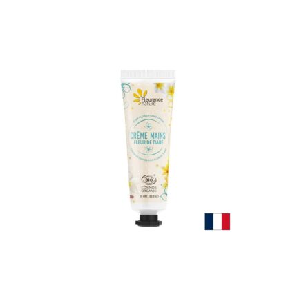 Крем за ръце с цвят от Тиаре, масло от Ший и Алое Вера БИО / Tiare Flower Hand Cream BIO Fleurance Nature - 30 ml