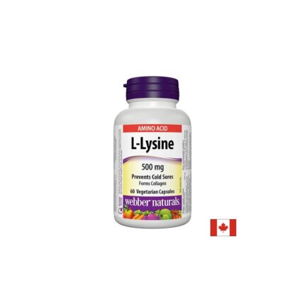 Л-Лизин / L-Lysine 500 mg Webber Naturals - 60 капсули