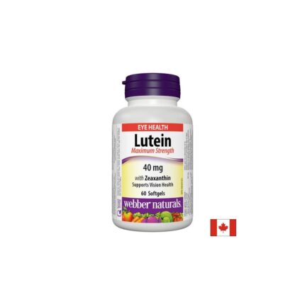 Лутеин и Зеаксантин / Lutein with Zeaxanthin Extra Strength Webber Naturals - 60 софтгел капсули