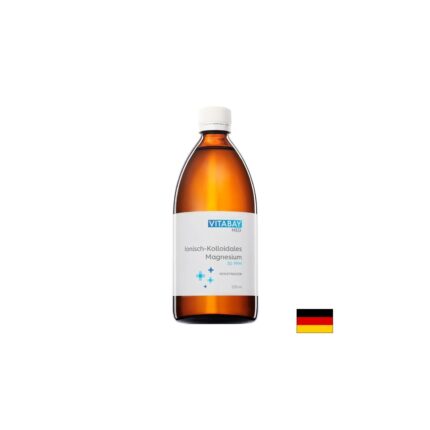 Колоиден магнезий високо концентриран, ниво на чистота 9999% / MED Kolloidales Magnesium 50 PPM Vitabay - 500 ml
