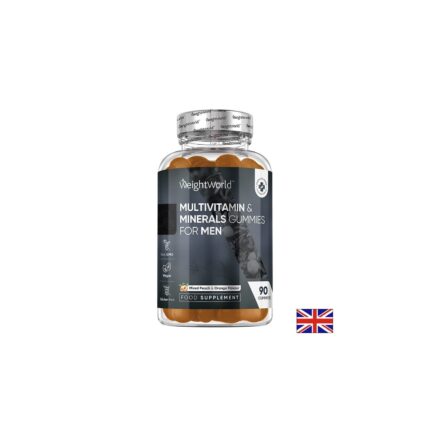 Мултивитамини и Минерали за мъже с вкус на ягода и малина / Multivitamin & Minerals Gummies for Men WeightWorld - 90 желирани таблетки