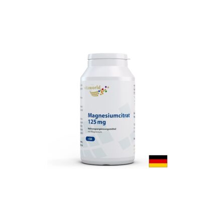 Магнезий цитрат / Magnesiumcitrat 125 mg Vita World - 120 капсули
