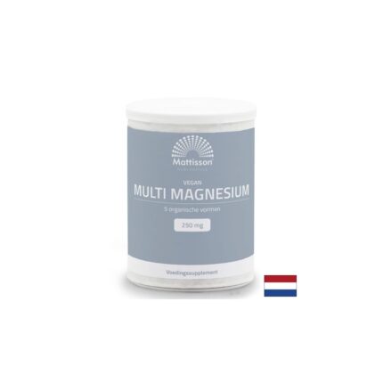Mулти Магнезий веган формула прах 100 дози / Vegan Multi Magnesium Mattisson Healthstyle - 200 g