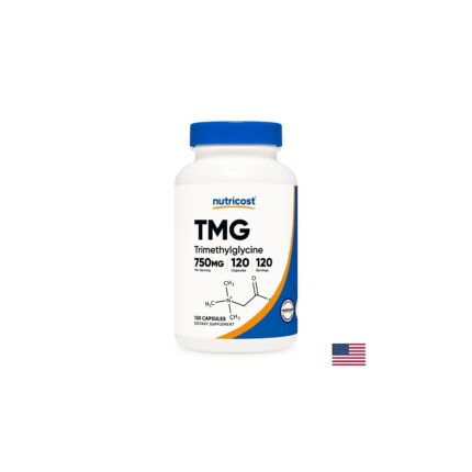 Нормализира нивата на хомоцистеина - TMG Бетаин анхидрид триметилглицин х 750 mg Nutricost - 120 капсули