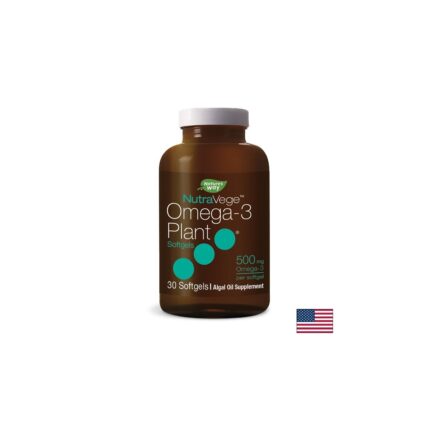 Oмега-3 от водорасли / NutraVege Omega-3 Plant 500 mg Nature’s Way - 30 софтгел капсули
