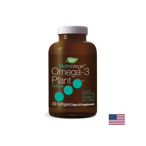 Oмега-3 от водорасли / NutraVege Omega-3 Plant 500 mg Nature’s Way - 30 софтгел капсули