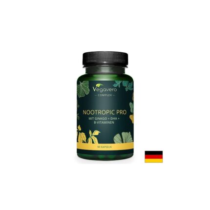 Ноотропик Про с гинко билоба, DHA и витамини В / Nootropic PRO Vegavero - 90 капсули