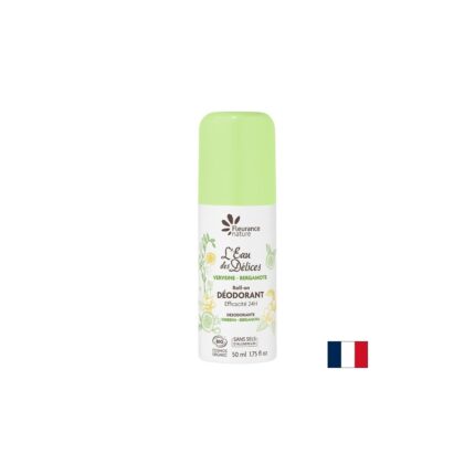 Рол-он дезодорант с вода от Върбинка & Бергамот БИО / Deodorant Eau des Délices Verbena & Bergamot BIO Fleurance Nature - 50 ml