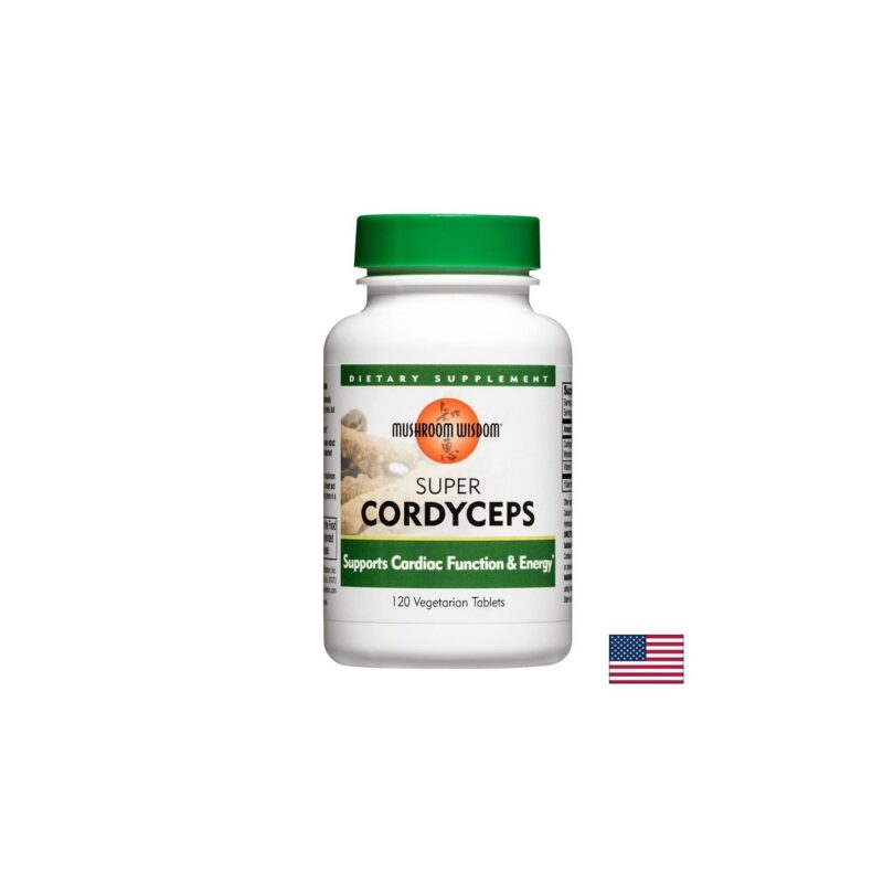 Супер Кордицепс – имунитет дихателна система енергия - 800 mg Mushroom Wisdom - 120 таблетки