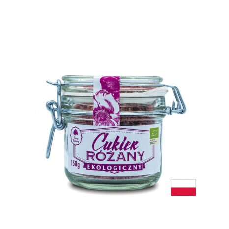 Тръстикова захар с розови листенца / Cukier Rozany EKO Био Dary Natury - 150 g