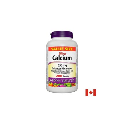 Ултра калций / Ultra Calcium 650 mg Webber Naturals - 280 таблетки