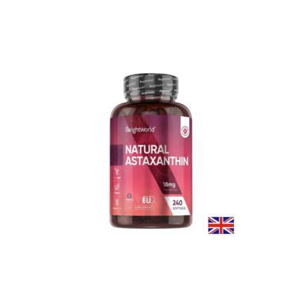 За зрението Астаксантин от микроводорасли - Astaxanthin 18 mg WeightWorld - 240 капсули