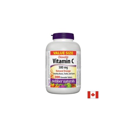 Витамин С / Vitamin C Chewable 500 mg Webber Naturals - 300 дъвчащи таблетки