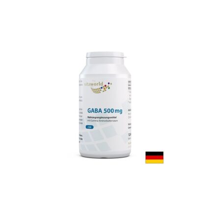 ГАБА Гама-аминомаслена киселина / GABA 500 mg Vita World - 120 капсули