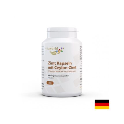 Цейлонска канела / Zimt Kapseln mit Ceylon-Zimt Vita World - 100 капсули
