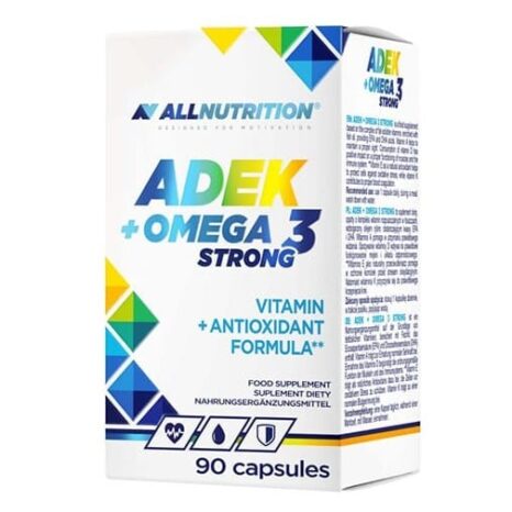 Омега 3+ ADEK / ADEK + Omega 3 Strong ALLNUTRITION - 90 софт гел капсули