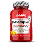 Витамин Б Комплекс с Витамин Ц и Е / Vitamin B-Complex + Vitamin C & E AMIX - 90 капсули