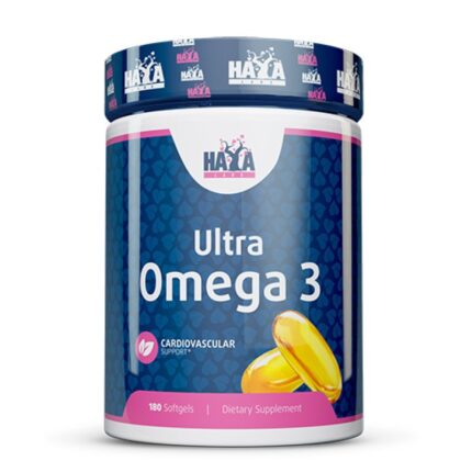 Ултра Омега 3 рибно масло / Ultra Omega 3 Fish Oil HAYA LABS - 180 гел капсули