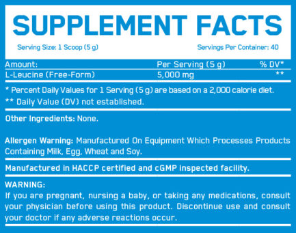 L-LEUCINE 5000 EVERBUILD съдържание 1 - MagHerbs.com