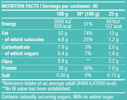 Фъстъчено масло / Peanut Butter Smooth BIOTECH USA - 1.000 kg съдържание 1 - MagHerbs.com
