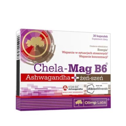Chela-Mag B6 Ashwagandha + Ginseng OLIMP - 30 капсули