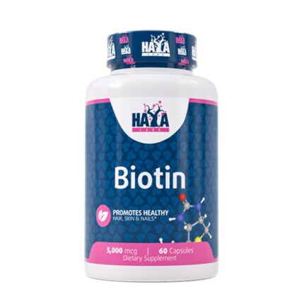 Биотин / Biotin 5000 mcg HAYA LABS - 60 капсули