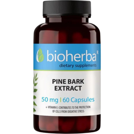 Екстракт от приморски бор / Pine Bark Extract 50 mg Bioherba - 60 капсули